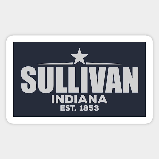 Sullivan Indiana Sticker by LocationTees